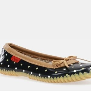 Chooka Women's Polka Dot Duck Skimmer Ballet Flat‎ Size 9